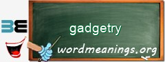 WordMeaning blackboard for gadgetry